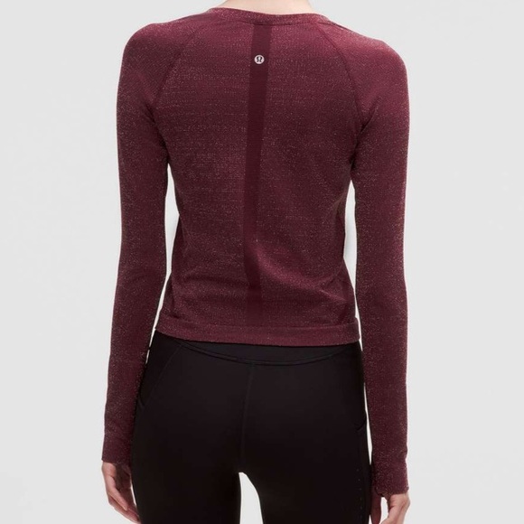 NWT Lululemon 2024 Swiftly Tech Long Sleeve 2.0 Race Parallel Texture Garnet 6 - Picture 12 of 12